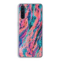 CaseCompany Electric Times: Oppo A91 Transparant Hoesje
