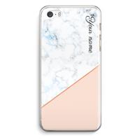 CaseCompany Marmer in stijl: iPhone 5 / 5S / SE Transparant Hoesje