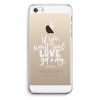 CaseCompany Partner in crime: iPhone 5 / 5S / SE Transparant Hoesje