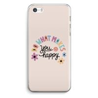 CaseCompany Happy days: iPhone 5 / 5S / SE Transparant Hoesje