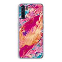 CaseCompany Pastel Echoes: Oppo A91 Transparant Hoesje