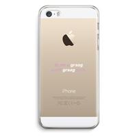 CaseCompany uzelf graag zien: iPhone 5 / 5S / SE Transparant Hoesje