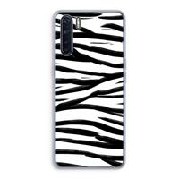 CaseCompany Zebra pattern: Oppo A91 Transparant Hoesje