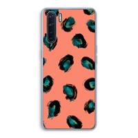 CaseCompany Pink Cheetah: Oppo A91 Transparant Hoesje