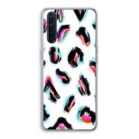 CaseCompany Cheetah color: Oppo A91 Transparant Hoesje