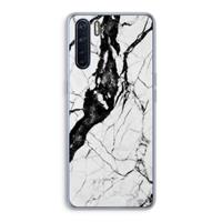 CaseCompany Witte marmer 2: Oppo A91 Transparant Hoesje