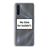 CaseCompany No time: Oppo A91 Transparant Hoesje
