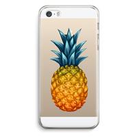 CaseCompany Grote ananas: iPhone 5 / 5S / SE Transparant Hoesje