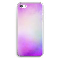 CaseCompany Clouds pastel: iPhone 5 / 5S / SE Transparant Hoesje
