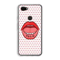 CaseCompany Yolo Denise: Google Pixel 3a Transparant Hoesje