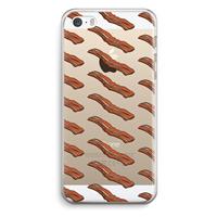 CaseCompany Bacon to my eggs #2: iPhone 5 / 5S / SE Transparant Hoesje