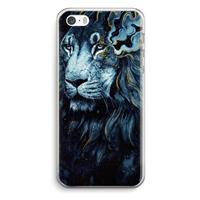 CaseCompany Darkness Lion: iPhone 5 / 5S / SE Transparant Hoesje