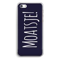 CaseCompany Moatsje!: iPhone 5 / 5S / SE Transparant Hoesje