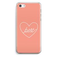 CaseCompany Best heart: iPhone 5 / 5S / SE Transparant Hoesje