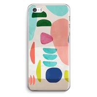 CaseCompany Bold Rounded Shapes: iPhone 5 / 5S / SE Transparant Hoesje