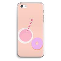 CaseCompany Donut: iPhone 5 / 5S / SE Transparant Hoesje
