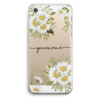 CaseCompany Daisies: iPhone 5 / 5S / SE Transparant Hoesje