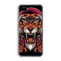 CaseCompany Tiger and Rattlesnakes: Google Pixel 3a Transparant Hoesje