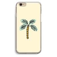 CaseCompany Palmboom: iPhone 6 / 6S Transparant Hoesje