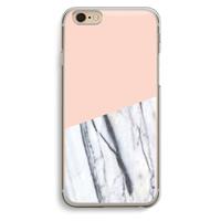 CaseCompany A touch of peach: iPhone 6 / 6S Transparant Hoesje
