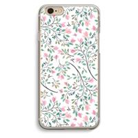 CaseCompany Sierlijke bloemen: iPhone 6 / 6S Transparant Hoesje