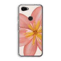 CaseCompany Pink Ellila Flower: Google Pixel 3a Transparant Hoesje