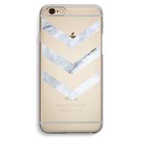 CaseCompany Marmeren pijlen: iPhone 6 / 6S Transparant Hoesje