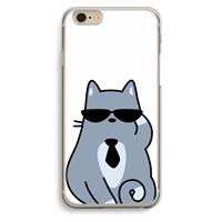 CaseCompany Cool cat: iPhone 6 / 6S Transparant Hoesje