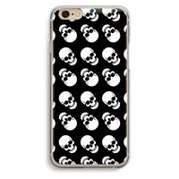 CaseCompany Musketon Skulls: iPhone 6 / 6S Transparant Hoesje