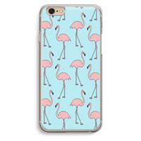 CaseCompany Anything Flamingoes: iPhone 6 / 6S Transparant Hoesje
