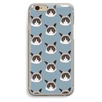 CaseCompany It's a Purrr Case: iPhone 6 / 6S Transparant Hoesje