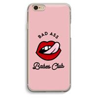 CaseCompany Badass Babes Club: iPhone 6 / 6S Transparant Hoesje