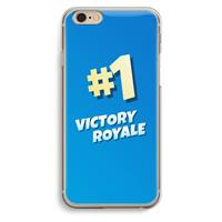 CaseCompany Victory Royale: iPhone 6 / 6S Transparant Hoesje