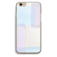 CaseCompany Square pastel: iPhone 6 / 6S Transparant Hoesje