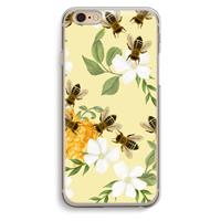 CaseCompany No flowers without bees: iPhone 6 / 6S Transparant Hoesje