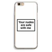 CaseCompany Safe with me: iPhone 6 / 6S Transparant Hoesje