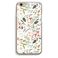 CaseCompany Sweet little flowers: iPhone 6 / 6S Transparant Hoesje