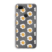 CaseCompany Bacon to my eggs #1: Google Pixel 3a Transparant Hoesje