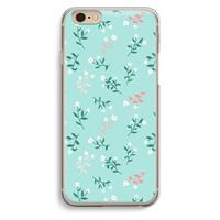 CaseCompany Small white flowers: iPhone 6 / 6S Transparant Hoesje