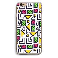 CaseCompany 8-bit N°4: iPhone 6 / 6S Transparant Hoesje
