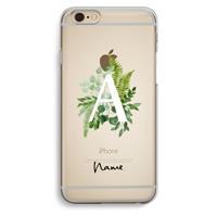 CaseCompany Green Brush: iPhone 6 / 6S Transparant Hoesje