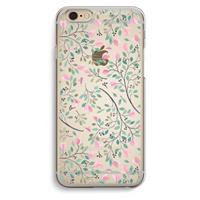 CaseCompany Sierlijke bloemen: iPhone 6 / 6S Transparant Hoesje
