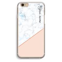 CaseCompany Marmer in stijl: iPhone 6 / 6S Transparant Hoesje