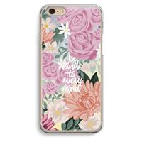 CaseCompany Kindness matters: iPhone 6 / 6S Transparant Hoesje