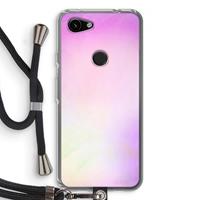 CaseCompany Flow mist pastel: Pixel 3a Transparant Hoesje met koord