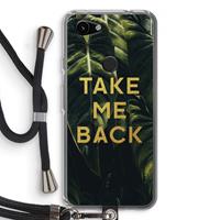 CaseCompany Take me back: Pixel 3a Transparant Hoesje met koord