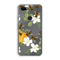CaseCompany No flowers without bees: Google Pixel 3a Transparant Hoesje
