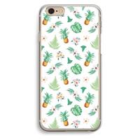CaseCompany Ananas bladeren: iPhone 6 / 6S Transparant Hoesje