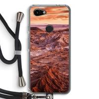 CaseCompany Mars: Pixel 3a Transparant Hoesje met koord