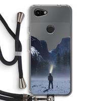 CaseCompany Wanderlust: Pixel 3a Transparant Hoesje met koord